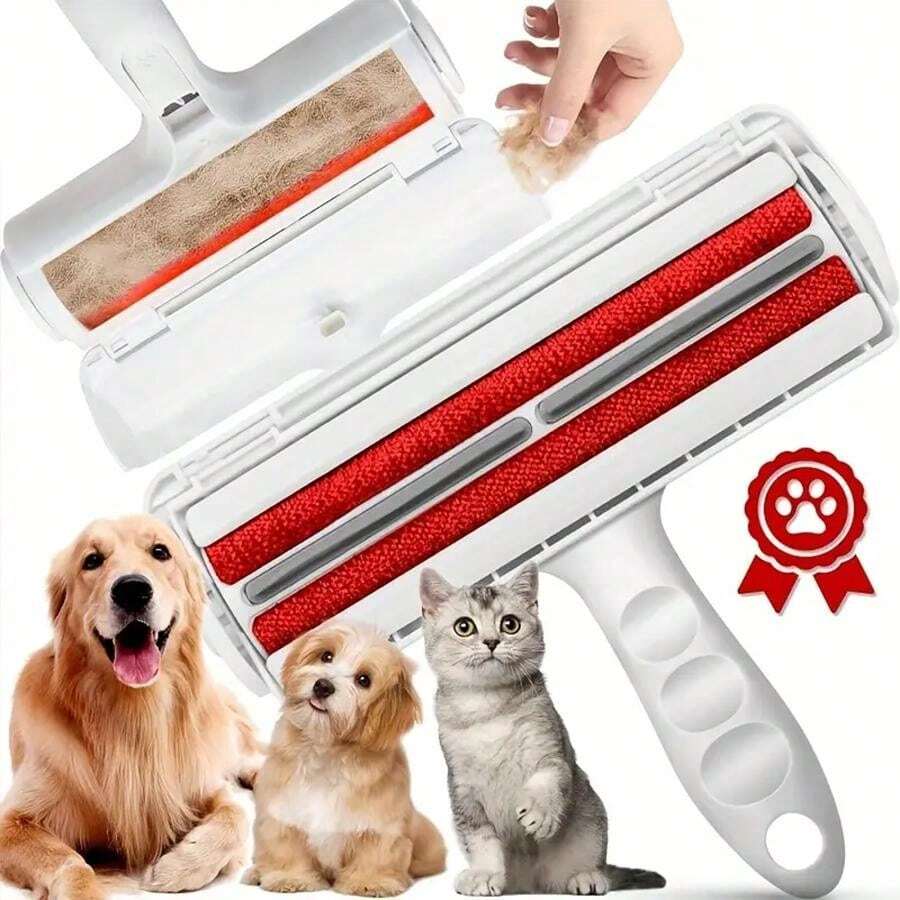 ProjectFont Dierenhaarverwijderaar, borstel voor het verwijderen van rollen, herbruikbaar, voor kleding en meubels, ontharing voor weefsels, zelfreinigend, rollen voor honden en katten, wasbaar