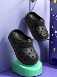 ComfortFlex 洞洞鞋－透氣、快乾、輕量、防滑且親水，適合男孩與女孩，適合海灘、泳池及四季穿著 - 黑色 - 查看 2