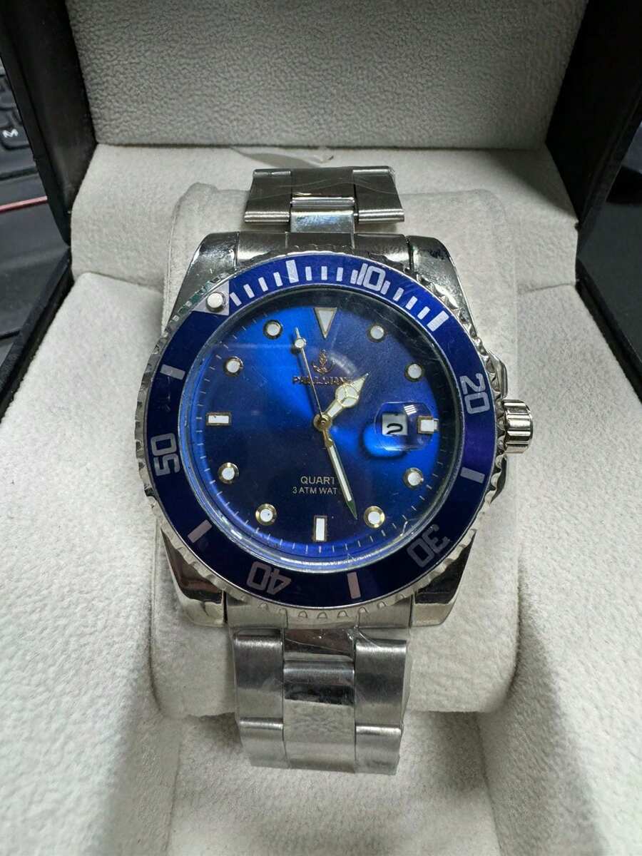 Men's Waterproof Watch Men's Fashion For Gift M50 - Blue Silver - View 1