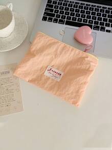 1 pieza Bolsa de maquillaje tipo macaron, bolsa portátil para el almacenamiento de compresas higiénicas, bolsa de almacenamiento, bolsa de cambio para decoración del hogar, viajes, almacenamiento, bolsa de maquillaje, estuche de cosméticos, organizador de viaje, organizador de maquillaje de gran capacidad, para lápiz de labios, pinceles, cuidado de la piel, teléfono móvil, monedas, artículos pequeños, para el hogar, regalo, vacaciones y festivales de Halloween y Navidad, de uso multifuncional, con estilo bohemio, para vacaciones en la playa, colección de baño, colección de dormitorio, de gran capacidad