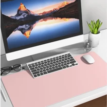 1個抗污矽膠桌墊,具有聚氨酯皮革表面,適用於辦公桌、電腦桌或餐桌,擁有防油、防滑和易於清潔等功能。 - 米色 - 查看 7