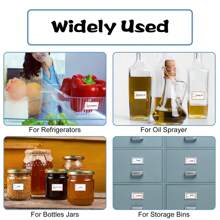 500Pcs Removable Freezer Labels, Food Date Labels Freezer Labels For Food Containers Refrigerator Food Storage Labels Easy Clean No Residue (25 X 40 Mm) - Multicolor - View 8