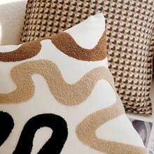 1pc Creative & Fashionable Soft Fluffy Tassel Decorative Pillow Cover - Multicolor - View 4