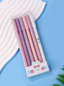 Bộ 6 chiếc/bộ bút Morandi màu trung tính sáng tạo cổ điển, đồ dùng văn phòng phẩm cổ điển, hình dạng thân bút ngẫu nhiên - Nhiều màu - Xem 2