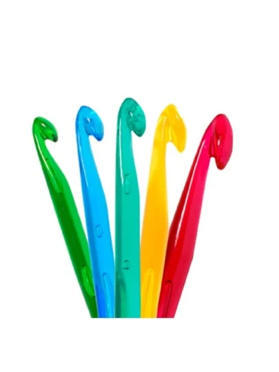 Agulhas Acrílicas De Crochê Kit c/5