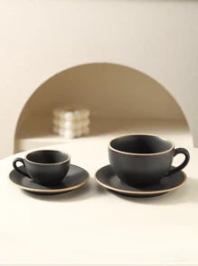 Espresso Cups Small Capacity Antique Rough Pottery Vintage Exquisite Pull Cup Design Ceramic Coffee Cups And Saucers Back To School