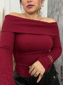 Women Blouses - 紫紅色 - 查看 2