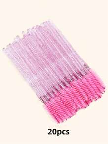 Pincel Descartável Transparente Preto para Alongamento de Cílios, Pincel de Maquiagem para Cílios, Pincel Cosmético para Cílios, 20/50/100/200/300/400/450 peças