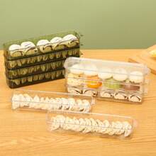 Recipientes apilables para almacenamiento de alimentos con tapas, cajas de sellado de alimentos portátiles a prueba de fugas para dim sum, wontons, pan y frutas, cajas de organización de cocina y almacenamiento, accesorios de cocina - Multicolor - Ver 4