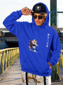 Cute Cat Sweatshirt Blouse Kitten Japanese Cat Backpack  1212 Fluxo Fx - 寶藍色 - 查看 5