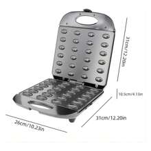 Walnut Cookie Maker 24 Holes Mold Maker Electric Walnut Cake Maker Mini Nut Waffle Bread Machine Sandwich Iron,Toaster Baking Breakfast Pan - Multicolor - View 7
