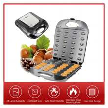 Walnut Cookie Maker 24 Holes Mold Maker Electric Walnut Cake Maker Mini Nut Waffle Bread Machine Sandwich Iron,Toaster Baking Breakfast Pan - Multicolor - View 4