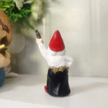 1pc 8cm Sáng Tạo Bà Già Thu Nhỏ Vườn Gnome Tiên Điêu Khắc Nhựa Thủ Công Đồ Trang Trí Cho Cảnh Quan Vi Mô, Quà Tặng Giáng Sinh - bà - Xem 7