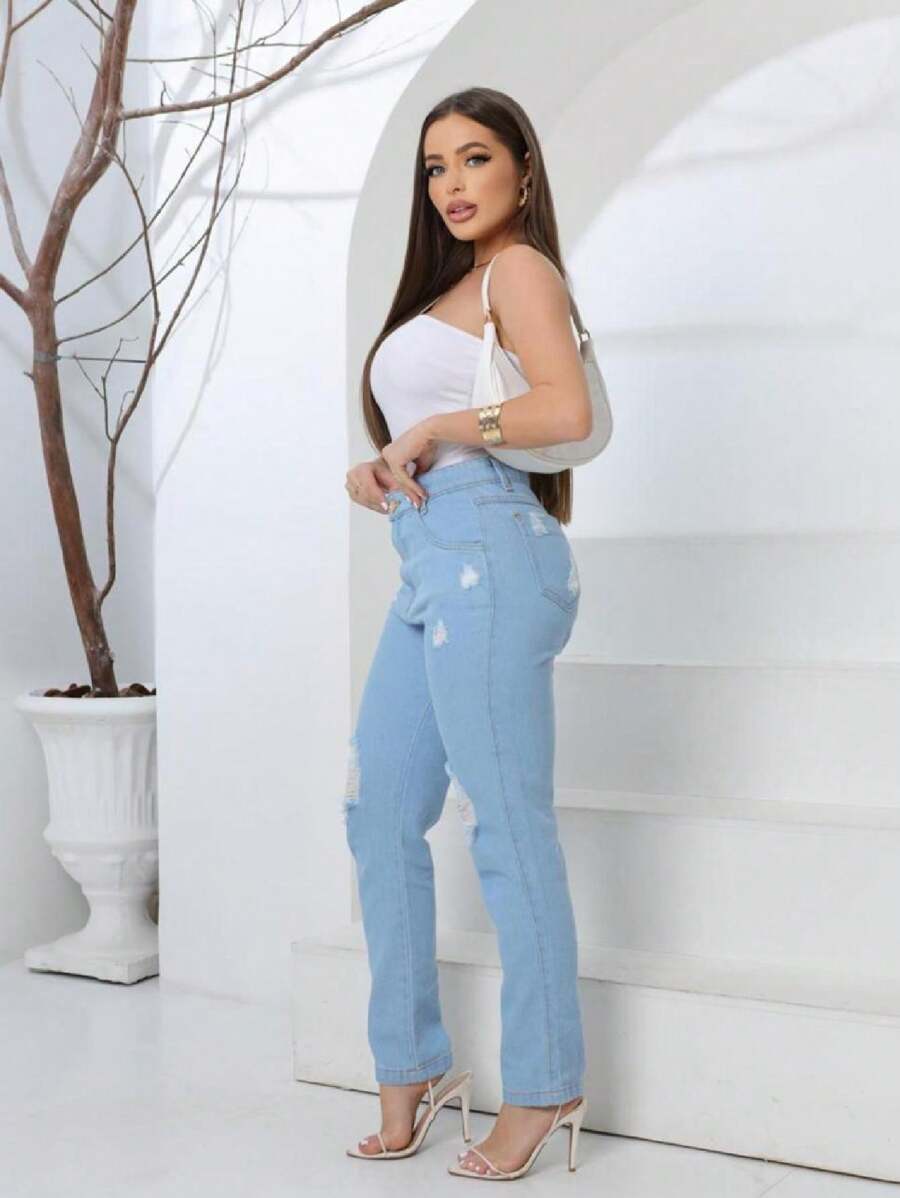 Boy Friend Women's Jeans, Claro Premium Jeans - Rửa nhẹ - Xem 1