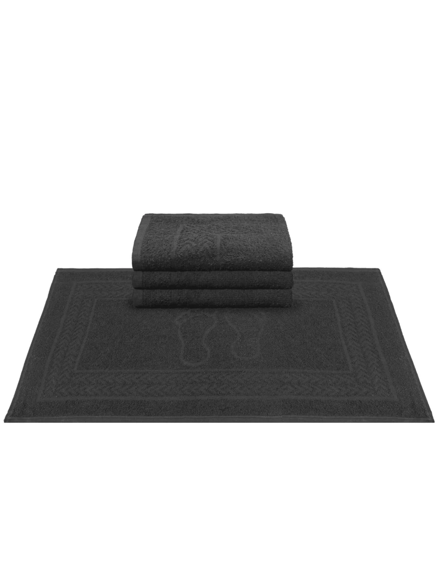 Kit 4 Bathroom Floor Mats For Drying Feet - Exit Box - Assorted Colors - Xem 1