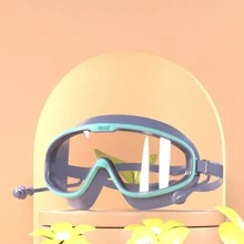 Un grande telaio impermeabile e anti-appannamento occhialini da nuoto con tappi per le orecchie per gli sport acquatici