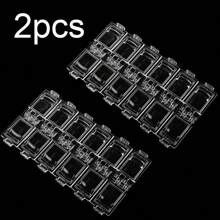 1/2Pcs 12 Grids Clear Empty Storage Box Rhinestone Acrylic Crystal Beads Jewelry Decoration Nail Art Accessories Container - Multicolor - View 9