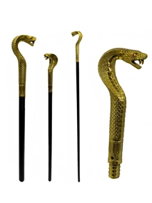 1 pièce Accessoire de costume de sceptre de pharaon à l'œil de serpent cobra "Spooktacular Creations", bâton thématique égyptien pour Halloween, fête costumée, cosplay