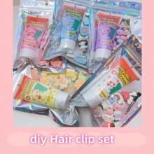 Kit de materiales para hacer accesorios de resina, pegamento crema y clips para el cabello Guka (para mayores de 14 años) - TZ-02 - Ver 2