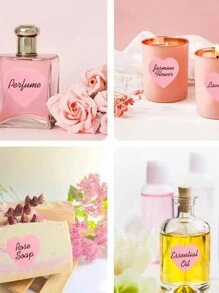 Pink Khaki Heart-Shaped Adhesive Tape For Interior Decoration; Photo Wall, Hand-Made Note, Christmas Sticker. Mother's Day Decoration,Wedding Gifts, Bridesmaid Gifts , Flower Packaging,Flower Supplies,Decor Paper