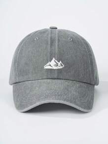 1/2 件刺绣山峰图案水洗棒球帽，可调节户外太阳帽，适合春秋旅行、海滩度假 - Y2K 风格年轻人 - 棒球帽 - 查看 17