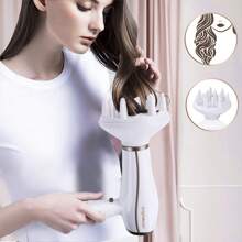 1 pièce Sèche-cheveux pliable de 2200W avec fonction ionique négative, 3 réglages de chaleur, 2 vitesses, protection contre la surchauffe, blanc, pour usage quotidien et voyage
