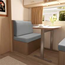 2pcs/Set Solid Color RV Dinette Cushions Covers Soft Stretch Velvet Couch Cover Hotel Booth Seat Covers RV Camper Car Backrest Cover