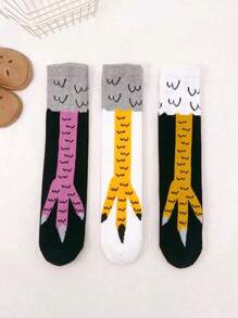 Set de 3 Pares de Calcetas Patas de Colores - Multicolor - Ver 1