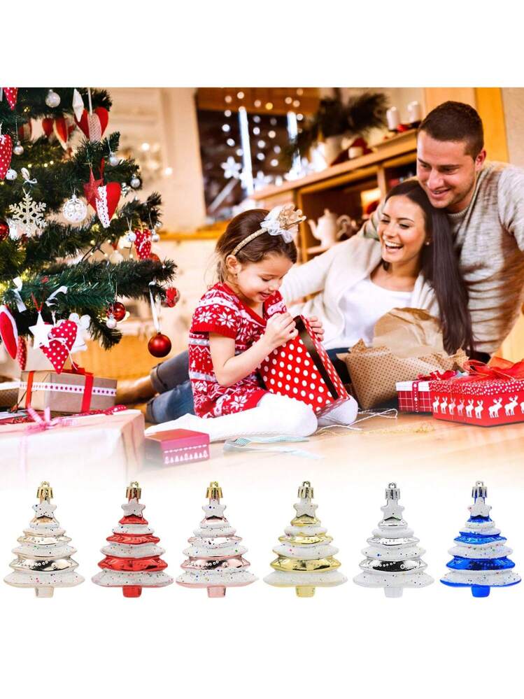 20 Fiocchi Natalizi Con Campanella Per Albero - Decorazioni Rosse Fai Da Te In 4 Stili - Per Festa, Compleanno, Regali - 2