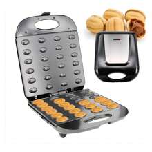 Walnut Cookie Maker 24 Holes Mold Maker Electric Walnut Cake Maker Mini Nut Waffle Bread Machine Sandwich Iron,Toaster Baking Breakfast Pan - Multicolor - View 1