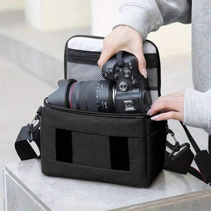 Túi đựng máy ảnh DSLR Túi xách Túi đeo vai bằng nylon Túi đựng máy ảnh Túi đựng máy ảnh di động cho máy ảnh Nikon Canon Panasonic DSLR/Túi đựng máy ảnh DSLR chống nước cho máy ảnh Canon EOS R R10 R7 R6 R5 RP 250D 200D M200 M50 M6 II SX70 Nikon ZFC Z50 Z30 Z5 Z6 Z7 D3500 D5600 để trang trí nhà cửa mùa thu - Nhiều màu - Xem 1