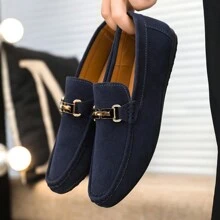 1 par de Zapatos casuales tipo mocasín transpirables y de moda para hombres, ideales para primavera y verano