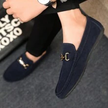 1 par de Zapatos casuales tipo mocasín transpirables y de moda para hombres, ideales para primavera y verano