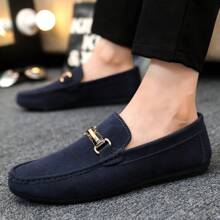 1 par de Zapatos casuales tipo mocasín transpirables y de moda para hombres, ideales para primavera y verano