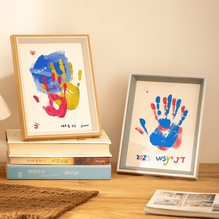 Couple Handprint Picture Frame Mother's Day Keepsake Handprint Frame