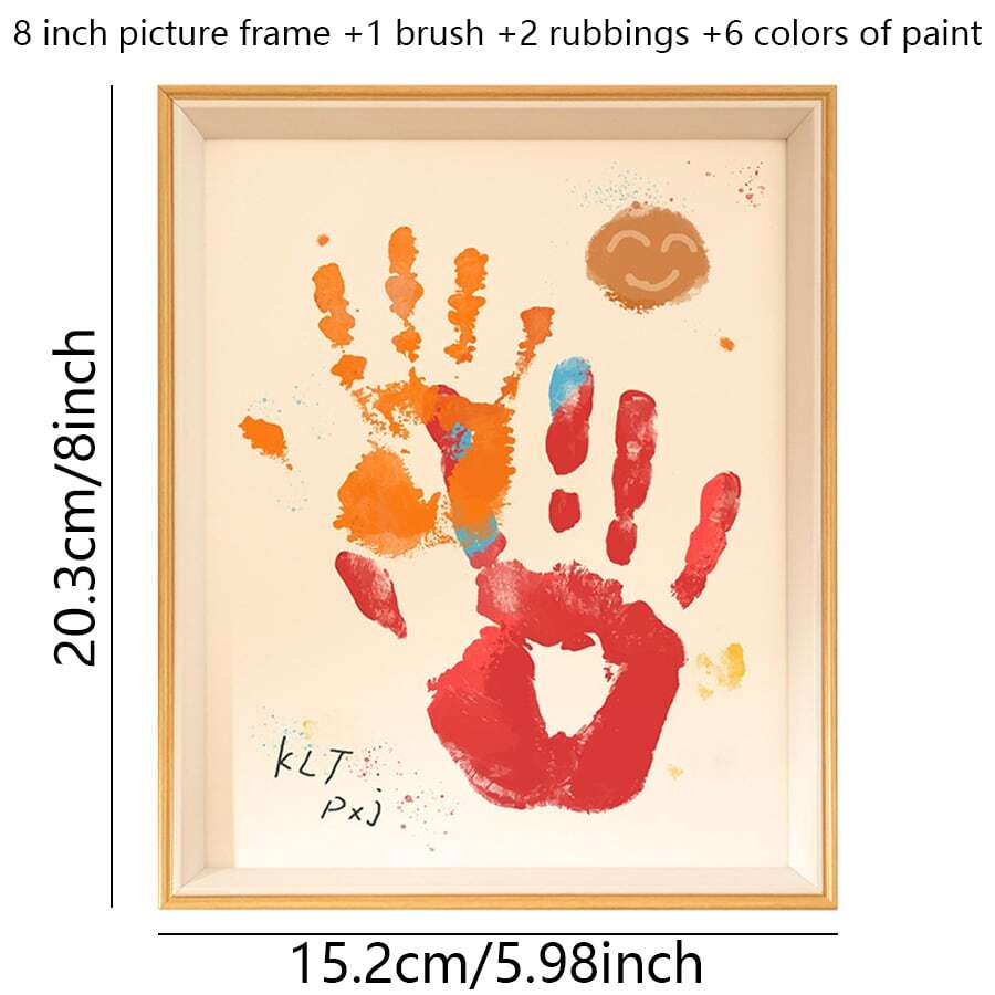 Couple Handprint Picture Frame Mother's Day Keepsake Handprint Frame