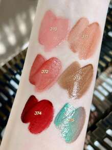 GIRLCULT Unreal 高光泽变色龙液体唇膏 J72 Pillow Talk，油性水钻闪亮唇彩，闪耀金属光泽，持久显色，全息无滑石粉 3.5ml/0.12fl. Oz，礼品装 - J72 Pillow Talk - 查看 8