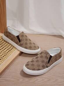 1pair Slip-On Flat Casual Sports Sneakers For Teen Girls