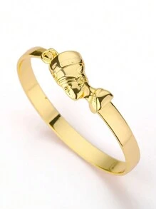 1 pièce Bracelet ajustable Néfertiti, reine égyptienne, pour femmes et hommes, bracelet africain de couple, bijoux de hip-hop punk, cadeaux 2024