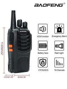 4PCS Baofeng BF888S Walkie Talkie Original 5W BF-888S USB UHF 400-470MHZ Transceiver Portable Two Way Radio Intercom
