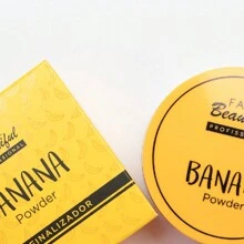 Banana Powder Face Beautiful Finishing Powder - Yellow - View 2