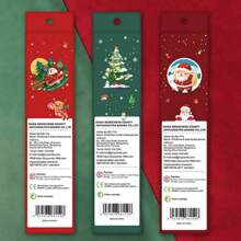 6pcs/Box Popular Christmas Cartoon Pencils With Pencil Case, Erasers Included, Christmas Gifts