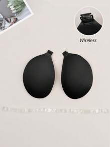 Women's Strapless Knit Push Up Adhesive Bra With Neckline Strap, Suitable For Backless Dresses - Black - View 6