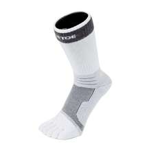 TOETOE Sports Tennis Ankle Toe Socks - 1 Pack Mens & Ladies Sports Socks (White & Grey) - Fast Shipping And Quick Delivery - White - View 1