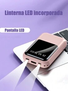 Power Bank Batería Portátil 20000mah YISEN Carga rápida Pantalla LED digital cargador portátil Con Luz LED - negro - Ver 5