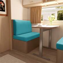 2pcs/Set Solid Color RV Dinette Cushions Covers Soft Stretch Velvet Couch Cover Hotel Booth Seat Covers RV Camper Car Backrest Cover