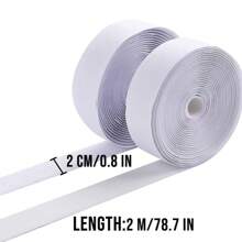 Self-Adhesive Hook And Loop Tape, White Hook And Loop Tape, Used For Fixing Windows, Photo Frames, Mosquito Nets, Carpets, Cars, And DIY
