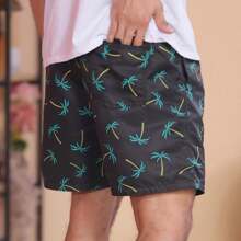 KIT3 Men's Bermuda Shorts Mauricinho Quick Dry Surf Printed Beach Tactel Adult Shorts - Màu xanh lam - Xem 2