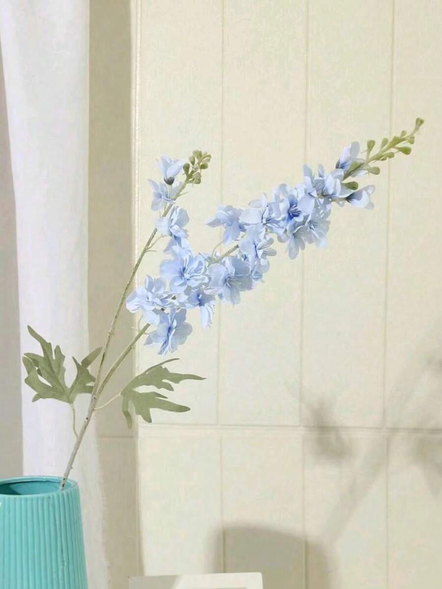 1/3 Gypsophila Nhân Tạo, Dài 87Cm, Hoa Giả Bằng Nhựa, Chống Oxy Hóa Và Không Phai Màu, Phong Cách Bohemian, Trang Trí Nhà Cửa, Trang Trí Tiệc, Đám Cưới Và Cảnh - Màu xanh lam - Xem 1