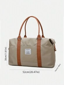 双色大容量行李袋 旅行包 行李袋 过夜包 手提包 手提包 健身包 工作用 学校用品 开学用品 学生用 手提包 手提包 周末包 节日用 户外用品 商务用 度假用 医院用 男女通用 开学用 书包 旅行必需品 旅行收纳包 海滩用 暑假用 - 卡其色 - 查看 6